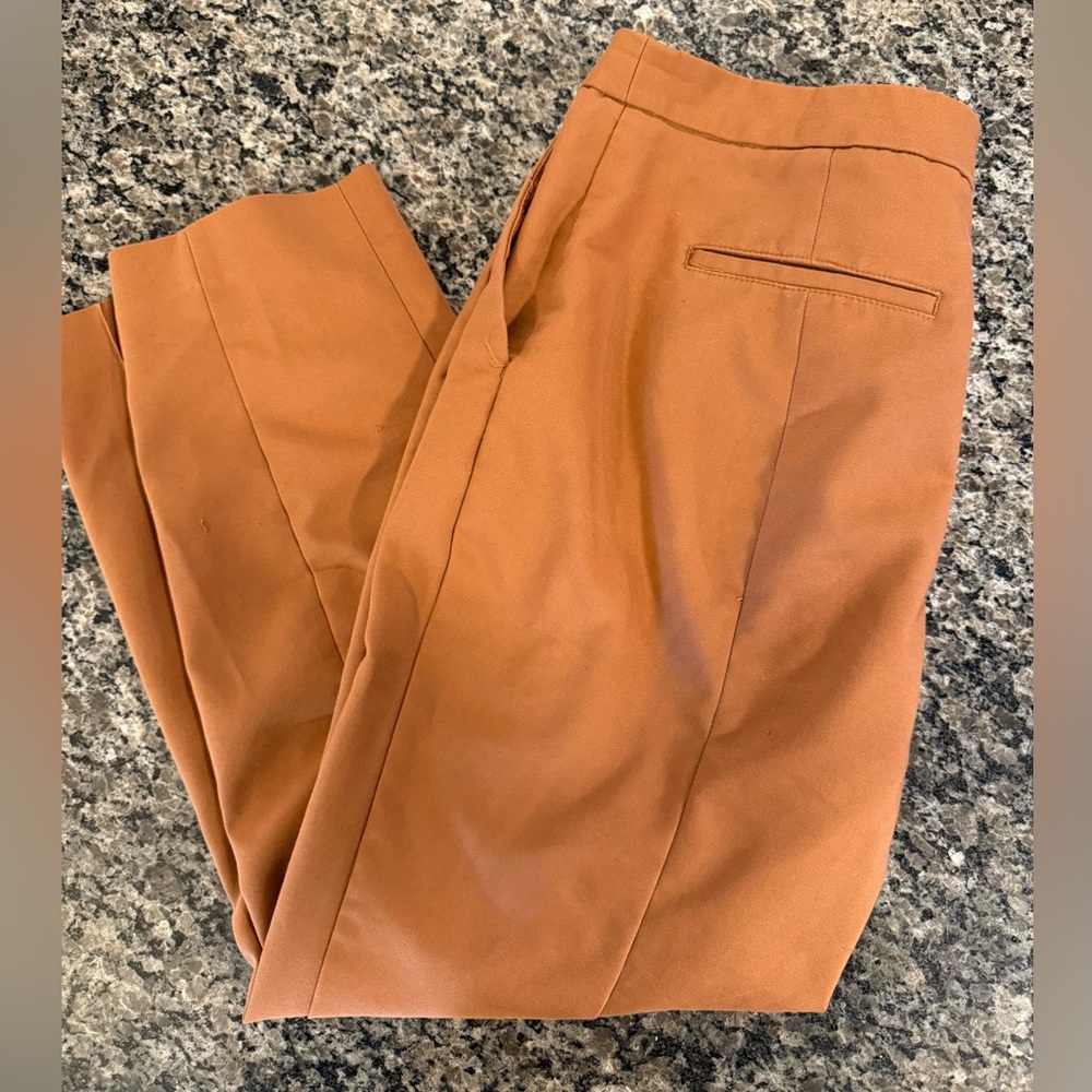 Express Women’s Orange Ankle High Rise Pants